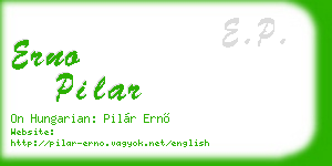 erno pilar business card